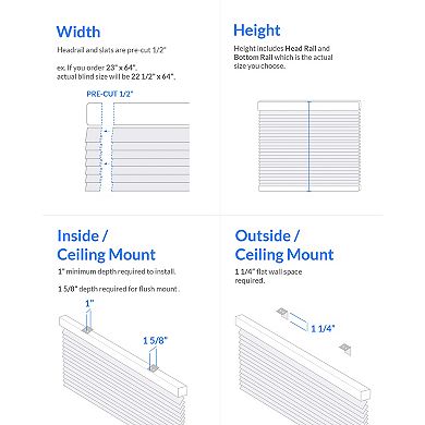 Chicology Cordless 1-in. Mini Blinds