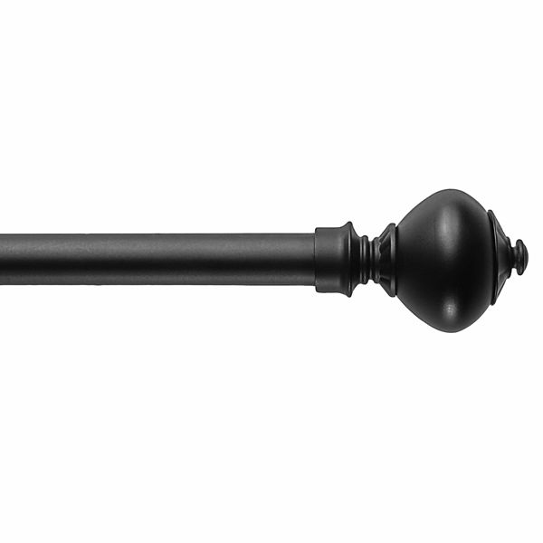 Chicology 3/4-Inch Diameter Curtain Rods, Classic Urn Finial- Extends 48 to 86 in.
