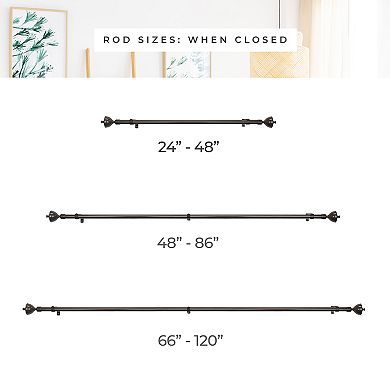 Chicology Classic Urn Dark Brown Curtain Rod