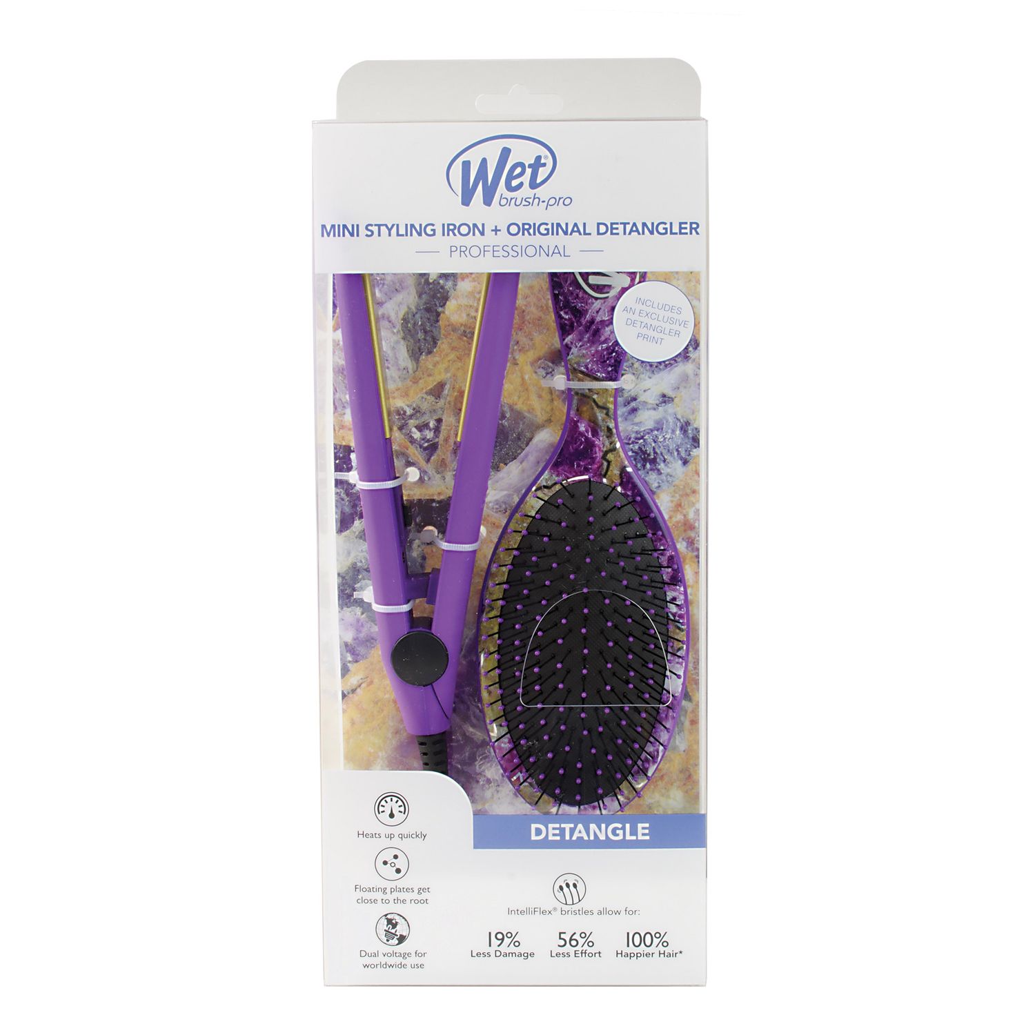 wet brush mini styling iron and detangler