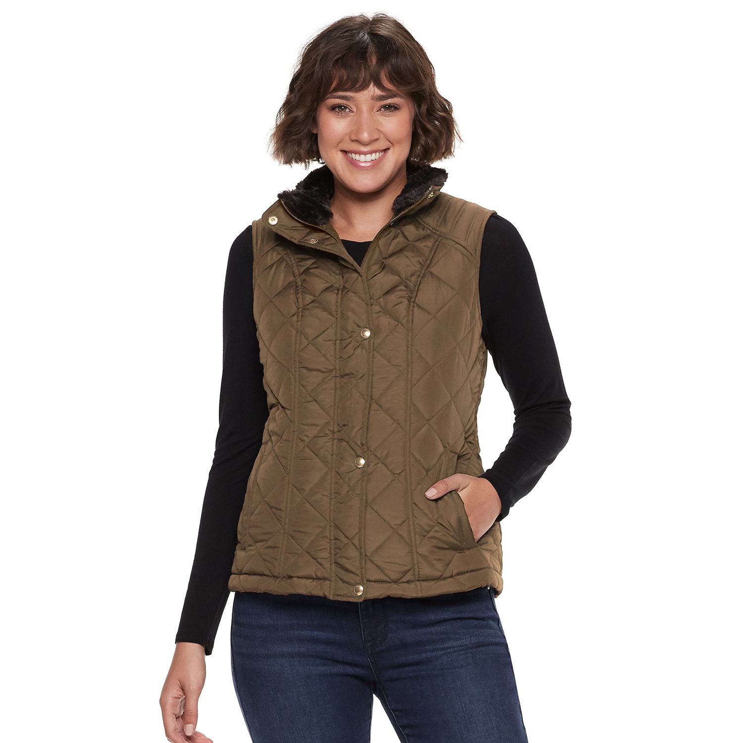 kohls winter vests