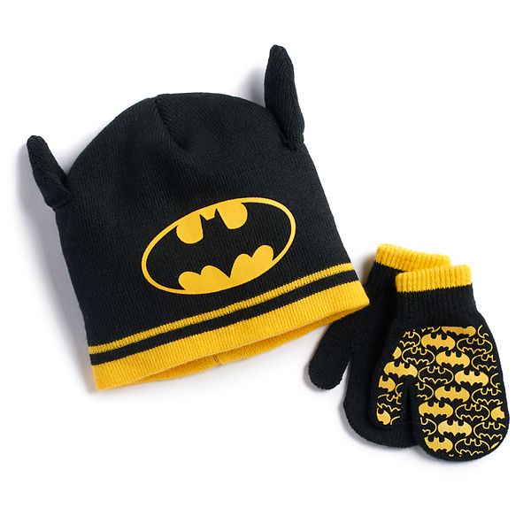 Toddler Boy DC Comics Batman Hat & Mittens Set