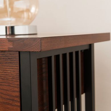 Leick Home Mission Slats Nightstand