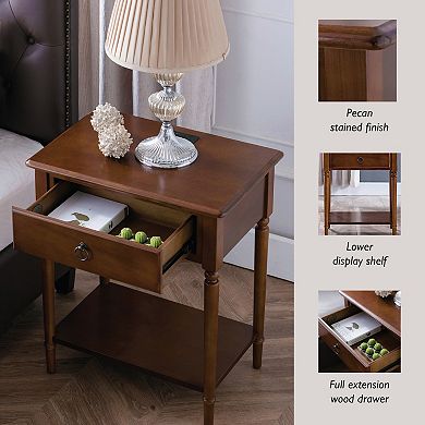 Leick Furniture Charging Station Nightstand