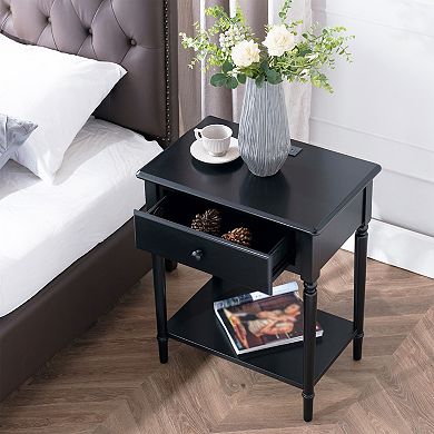 Leick Furniture Charging Station Nightstand