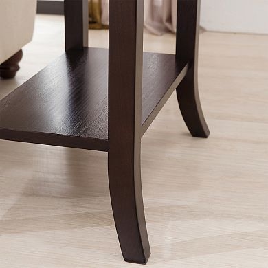 Leick Home Tray Edge Chairside End Table