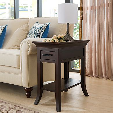 Leick Home Tray Edge Chairside End Table 