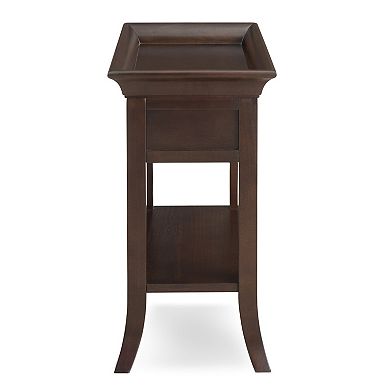 Leick Home Tray Edge Chairside End Table 