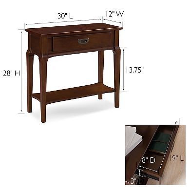 Leick Home Stratus Small Hall Console Table