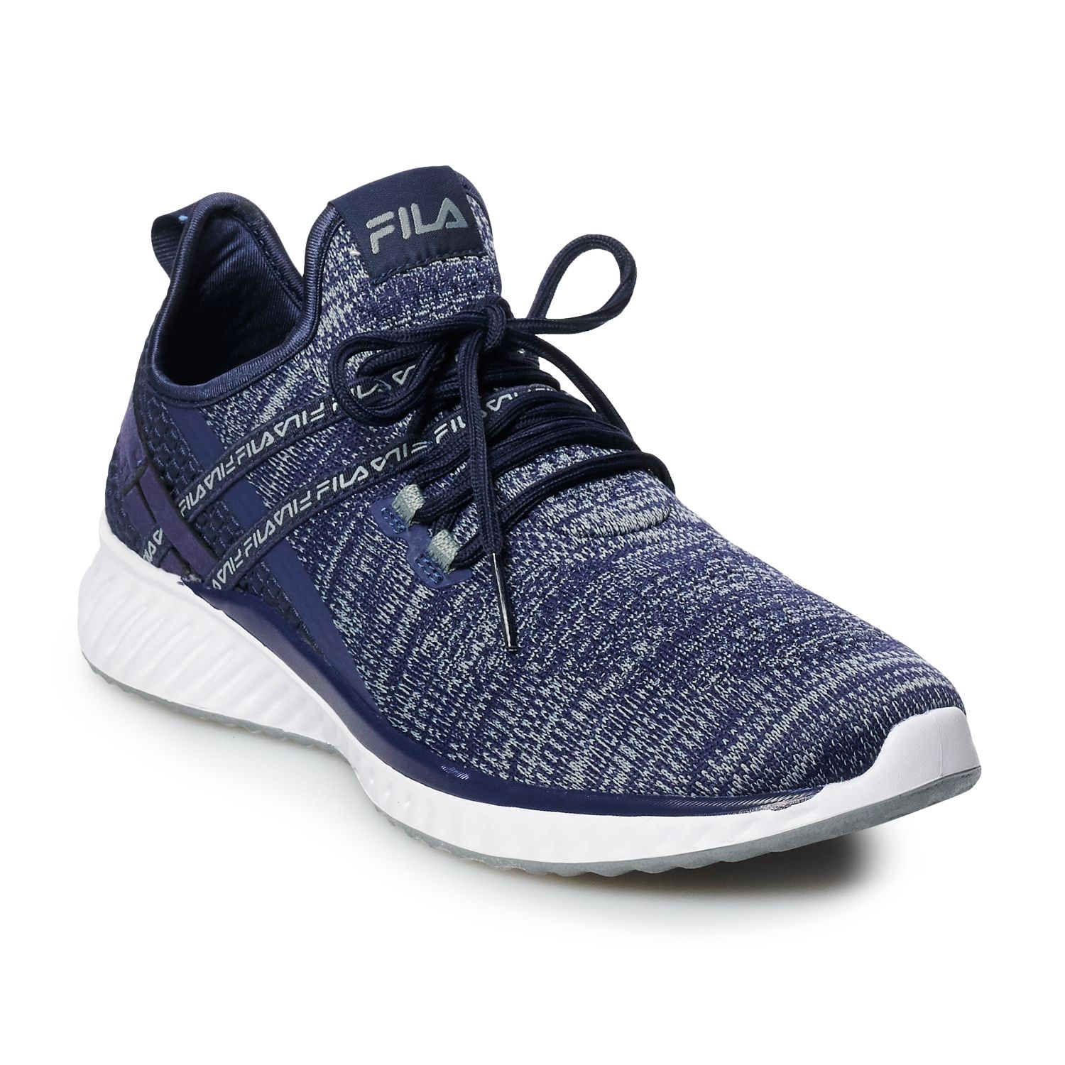 navy blue fila shoes