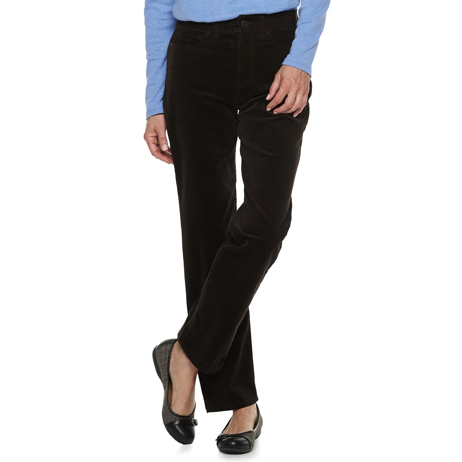 Women's Croft & Barrow® Comfort Waist Straight-Leg Corduroy Pants