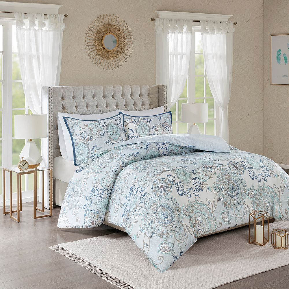 Madison Park Loleta 3-piece Reversible Duvet Cover Set with Shams