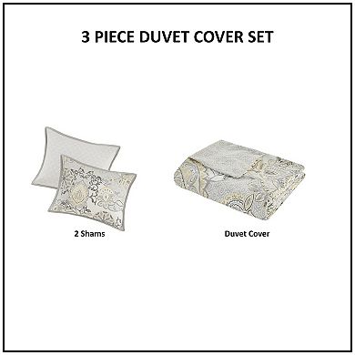 Madison Park Loleta 3-piece Reversible Duvet Cover Set