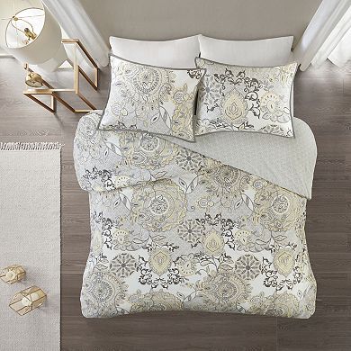 Madison Park Loleta 3-piece Reversible Duvet Cover Set