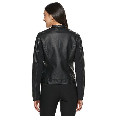 Women's Apt. 9® Faux-Leather Moto Jacket