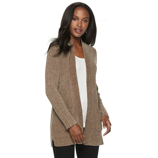 chenille duster cardigan