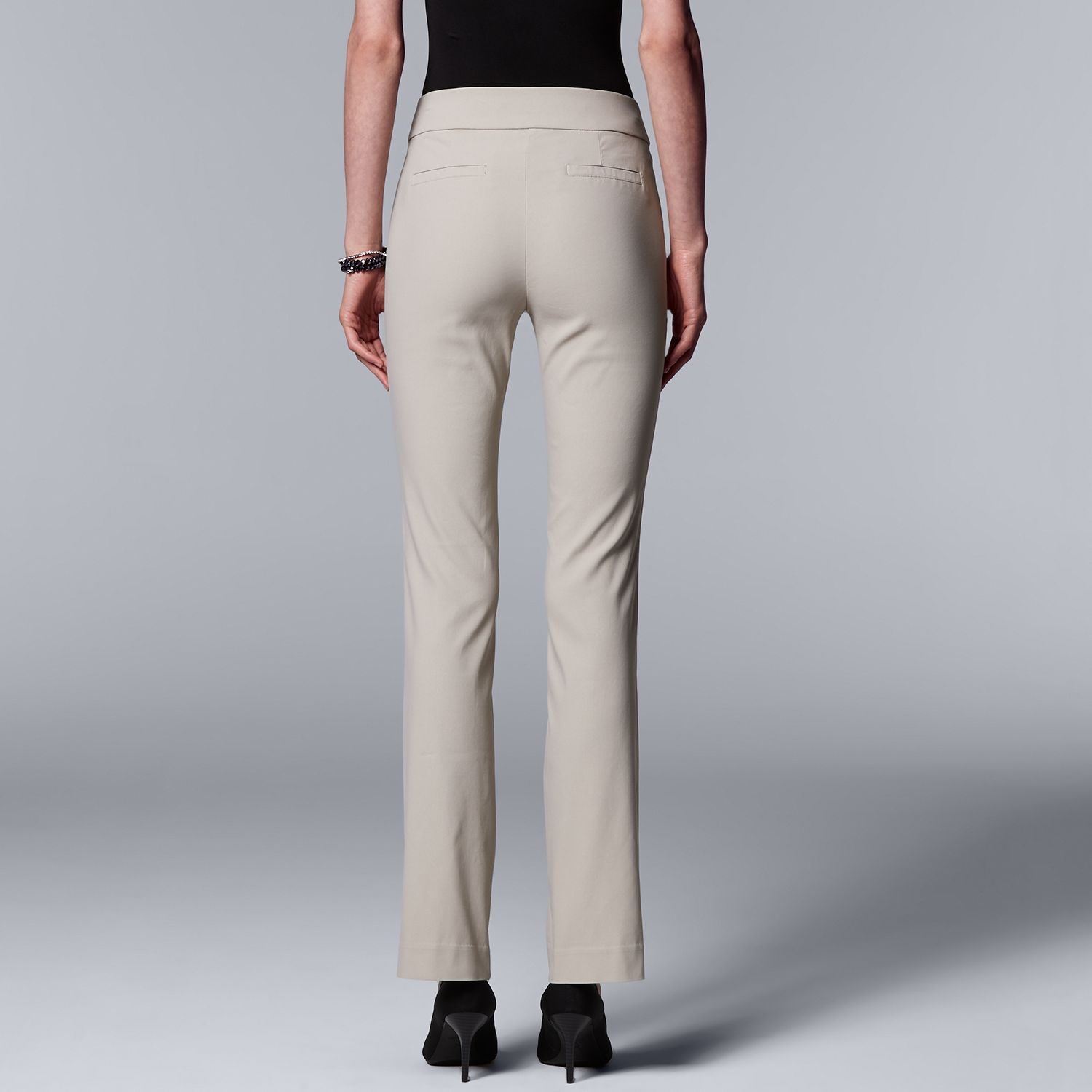 women's simply vera vera wang ultra stretch bootcut pants
