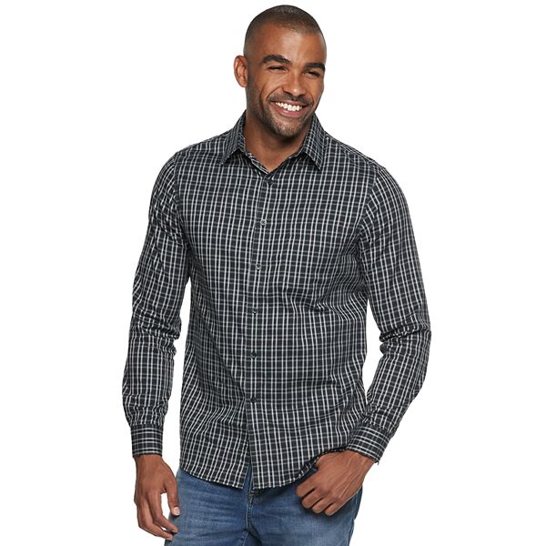 Men's Apt. 9® Stretch No-Iron Woven Button-Down Shirt