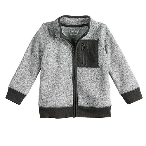 Baby Boy Jumping Beans® Marled Zip Sweater