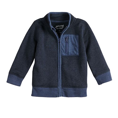 Baby Boy Jumping Beans® Marled Zip Sweater