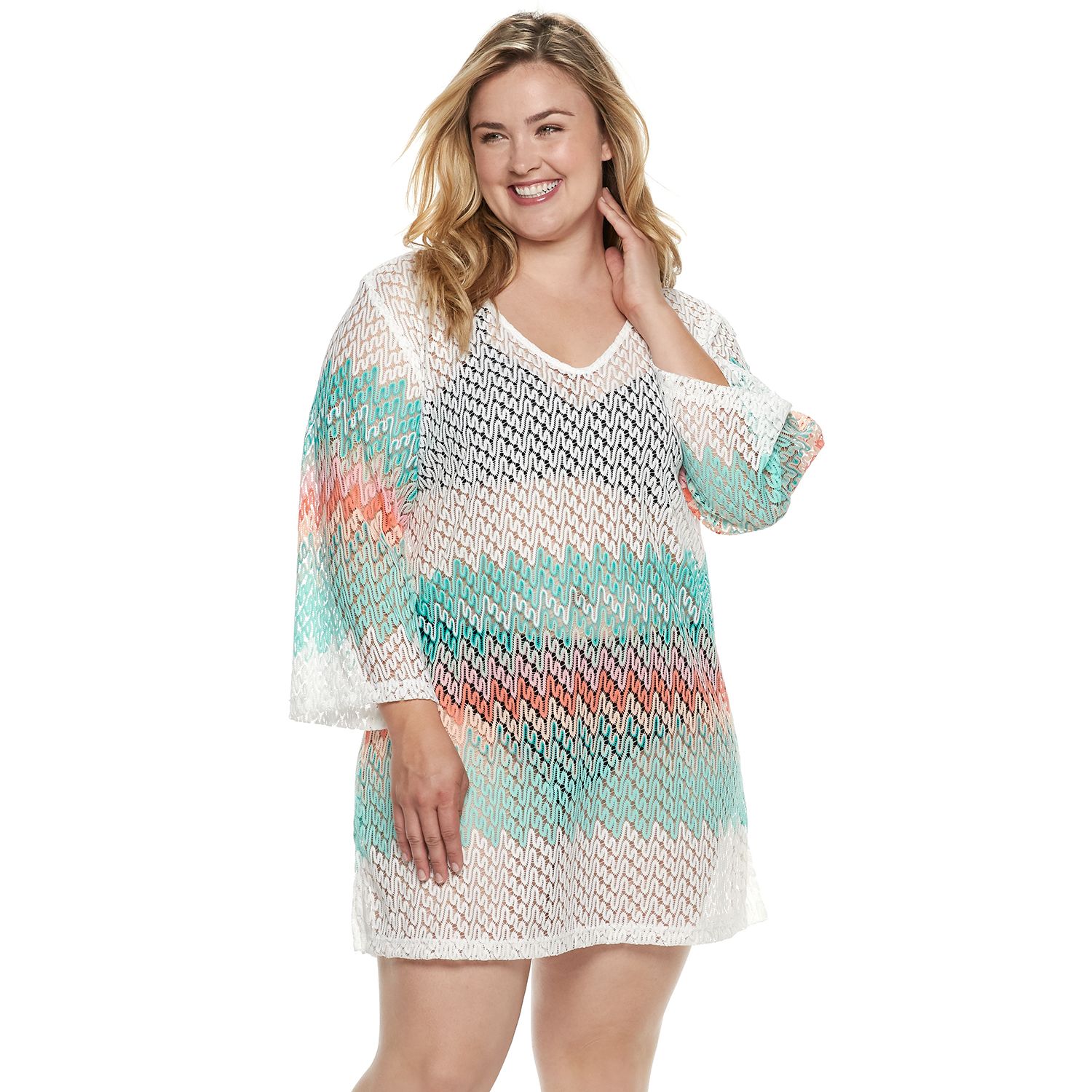 plus size crochet cover up