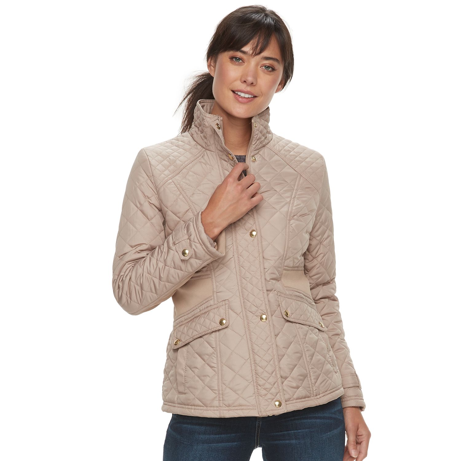 women's lightweight quilted jacket with hood