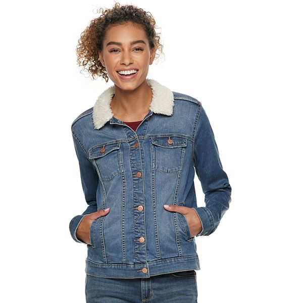 Women's Sonoma Goods For Life® Sherpa Trim Jean Jacket