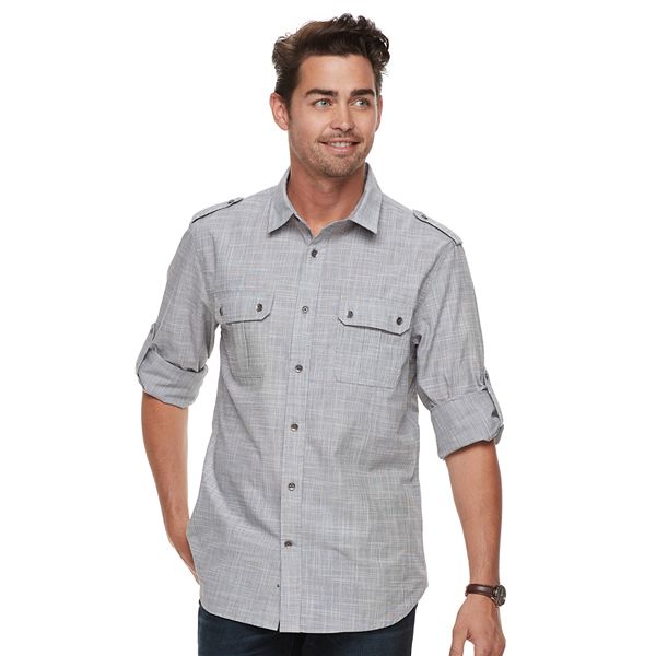 Men's Rock & Republic Textured Button-Down Shirt