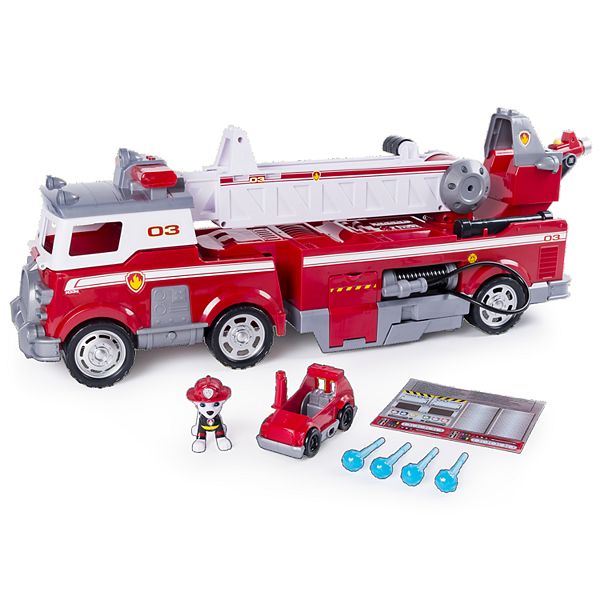 PAW Patrol Marshall Ultimate Rescue Fire Truck Engine Vehicle & Pup Toy Set 
