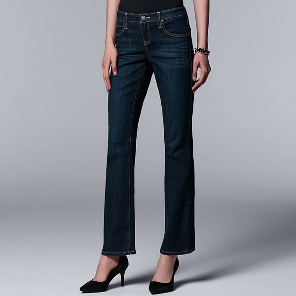 Women's Simply Vera Vera Wang Everyday Luxury Midrise Bootcut Jeans