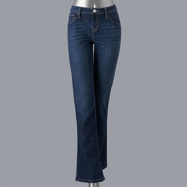 Women's Simply Vera Vera Wang Everyday Luxury Midrise Bootcut Jeans