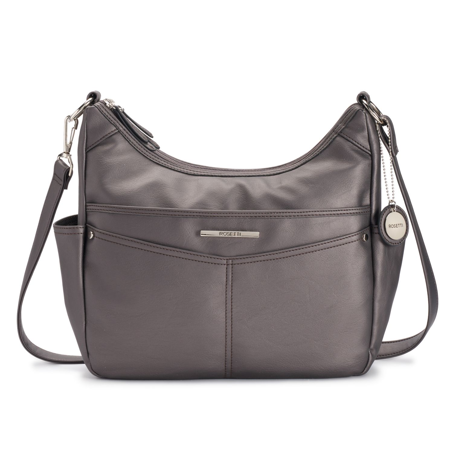 Rosetti Women's Dylan Convertible Shoulder Bag - Adjustable Strap, Multiple Pockets, 11"H X 12"W X 4"D
