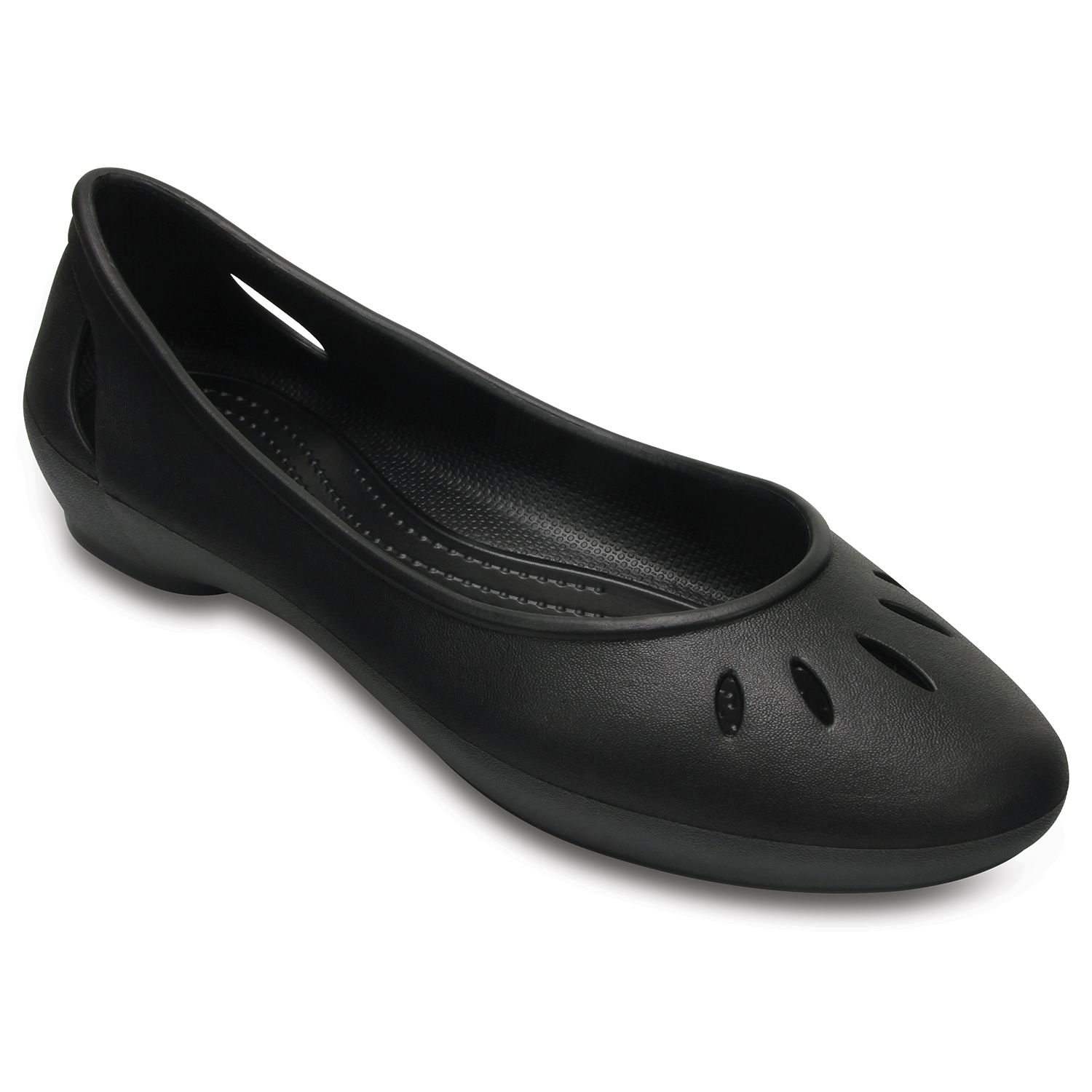 crocs white flats