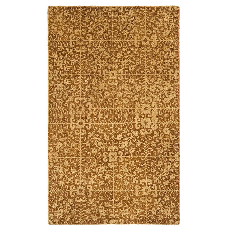 Safavieh Antiquity Tess Rug, Gold, 8Ft Sq