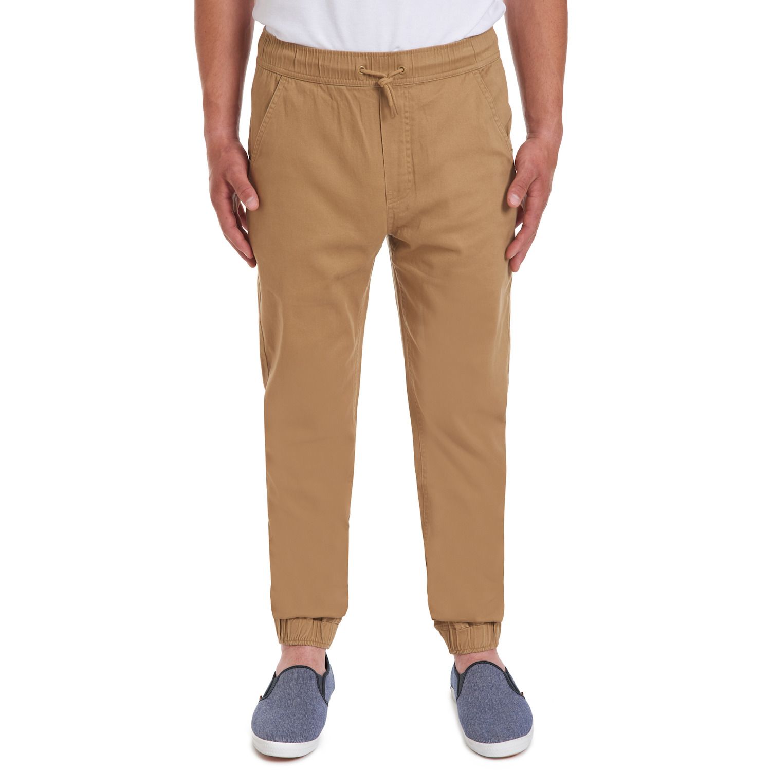 kohls mens khaki joggers