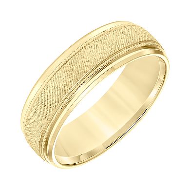 Men's AXL 14k Gold Florentine Wedding Band