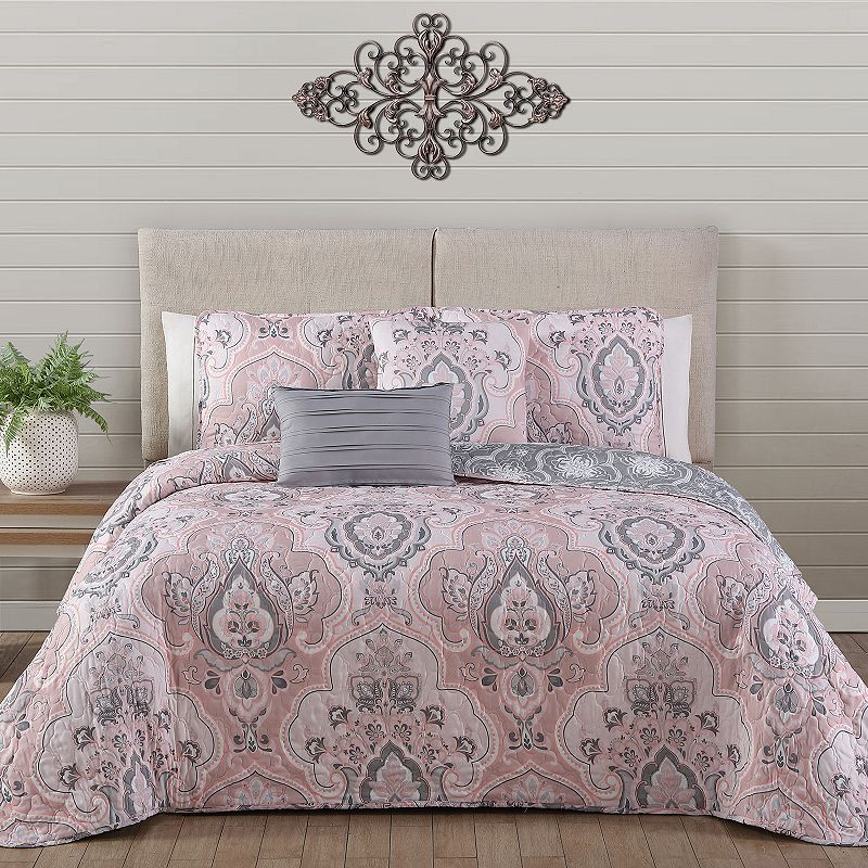 Avondale Manor Odette 5-piece Quilt Set, Pink, Queen