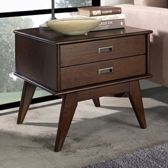 Simpli Home Draper Mid Century Side Table