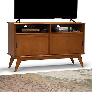 Simpli Home Draper Mid-Century Tall TV Stand
