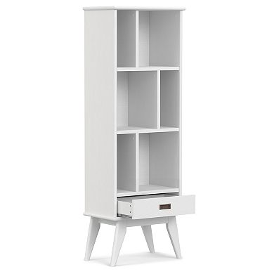 Simpli Home Draper Mid Century Storage Bookcase