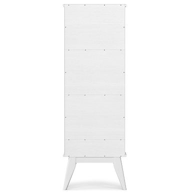 Simpli Home Draper Mid Century Storage Bookcase