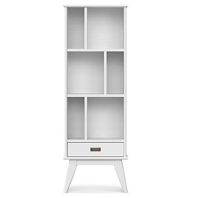 Simpli Home Draper Mid Century Storage Bookcase