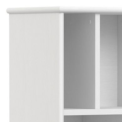 Simpli Home Draper Mid Century Storage Bookcase