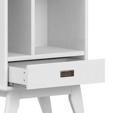 Simpli Home Draper Mid Century Storage Bookcase