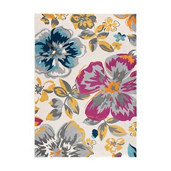 World Rug Gallery Newport Modern Floral Area Rug