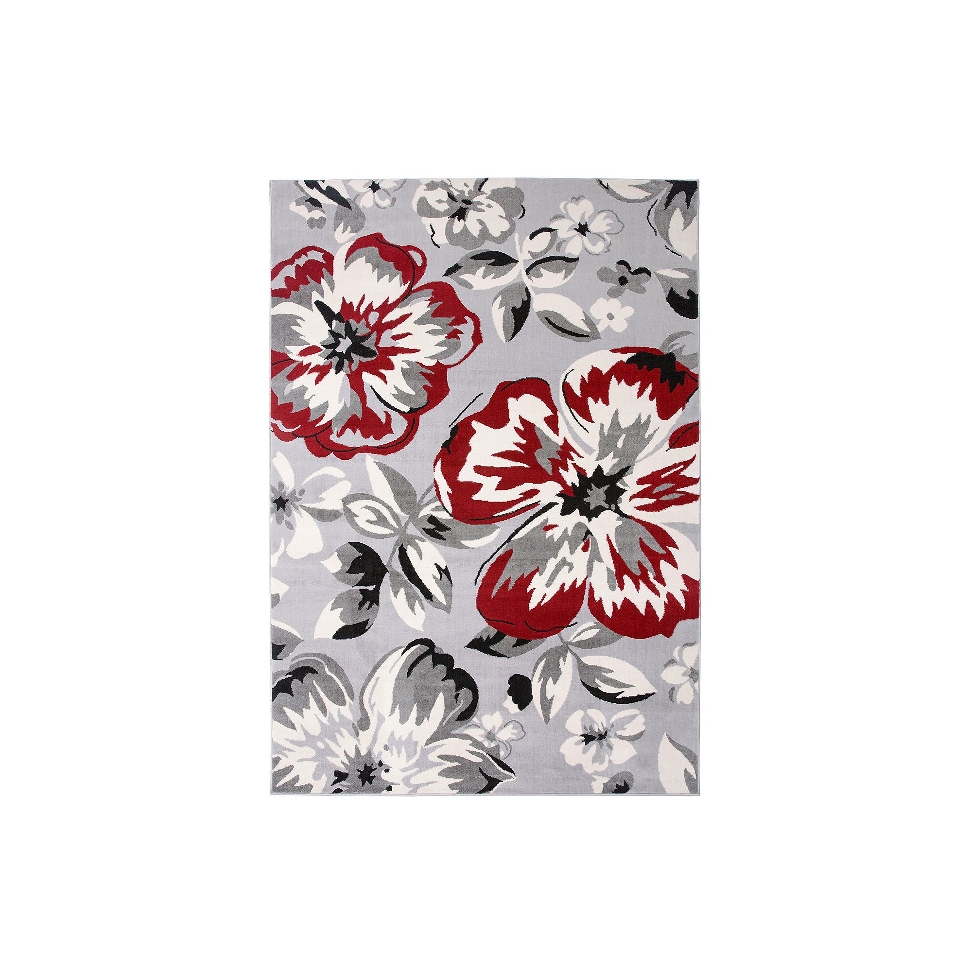 World Rug Gallery Newport Modern Floral Area Rug, Red