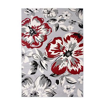 World Rug Gallery Newport Modern Floral Area Rug