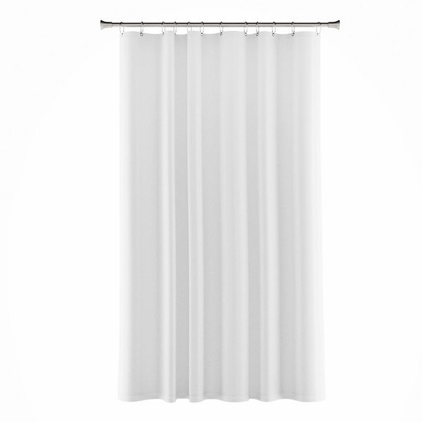 Heavy Weight Peva Shower Curtain Liner, Shower Curtain Liner With Magnets And Suction Cups Together