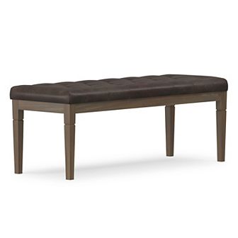 Simpli Home Waverly Tufted Ottoman Bench