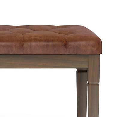 Simpli Home Waverly Tufted Bench 